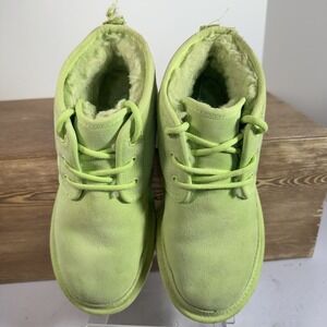 UGG Neumel Key Lime Green Chukka Boots Womens  6 Y2K Streetwear Sugar Sole Indie